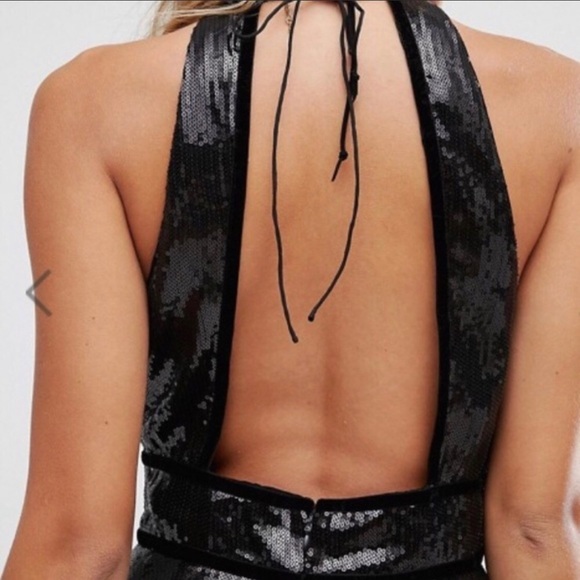 Free People Sequin Halter Dress - Picture 3 of 5
